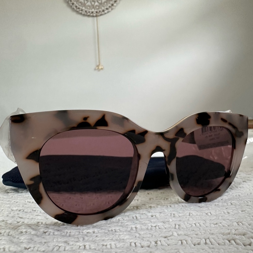 Le Specs Brown Sunglasses with Tortoiseshell Frames